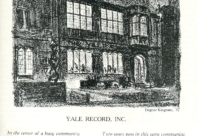 60-10 Kingman drawing McCrary Yale Record poem Mar. 9, 1932
